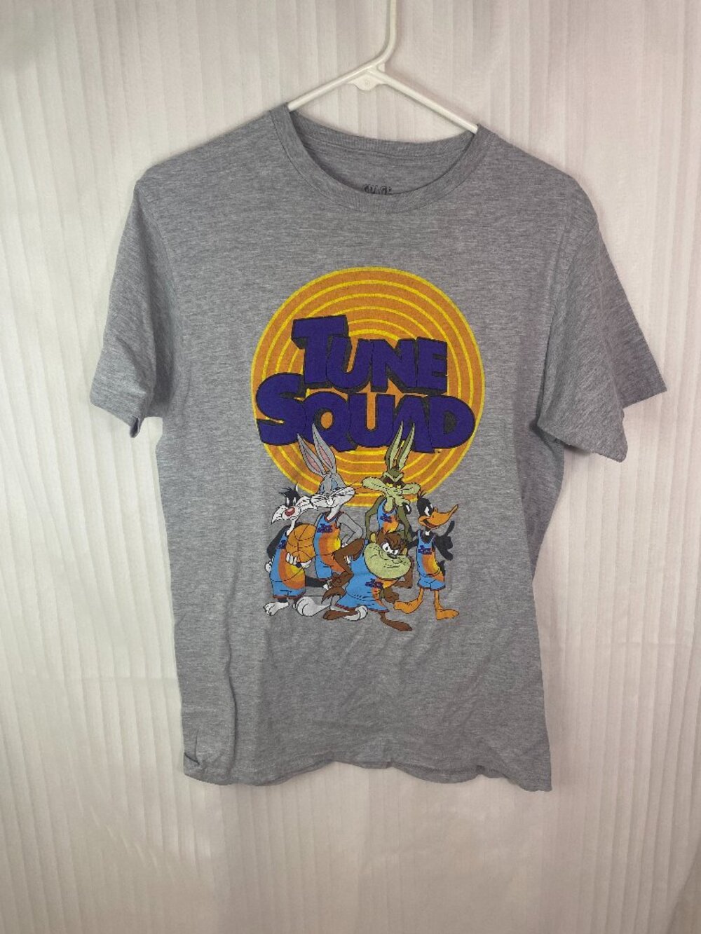 Space Jam A New Legacy Tune Squad Graphic T Shirt Gray Mens Medium Looney Tunes